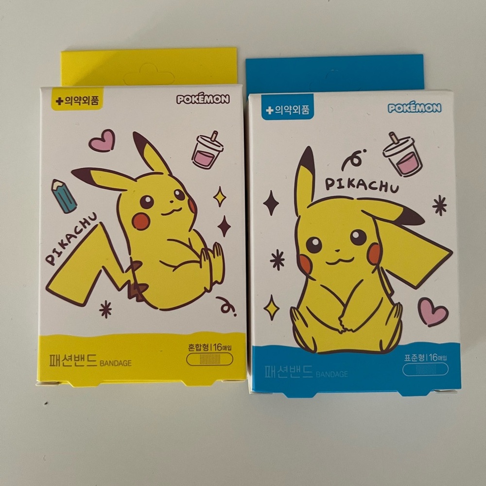 Pokemon Pikachu Bandage Duo in Yellow and Blue